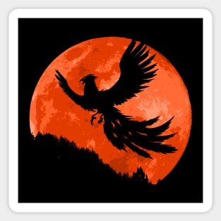 Firebird Moon Sticker